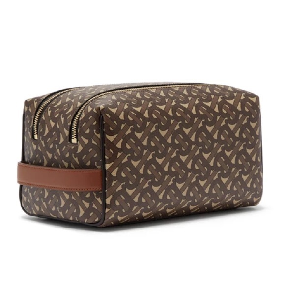 BURBERRY TB Monogram Logo Beige Travel Handbag NWT - Picture 4 of 16